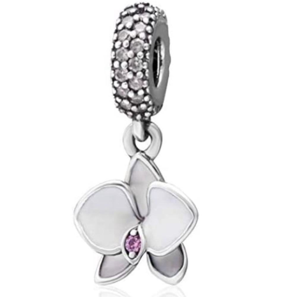 Pandora orchid charm